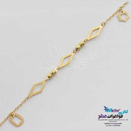 دستبند طلا - طرح هندسی-MB1355